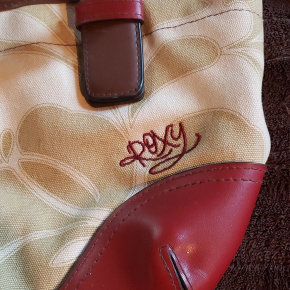 Roxy canvas and leather handbag purse - Picture 2 of 5